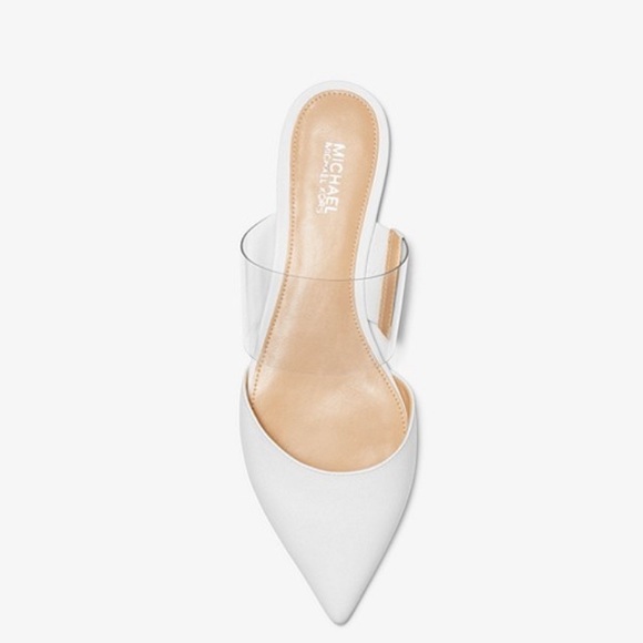 Michael Kors Shoes - Michael Kors Brina leather mule white